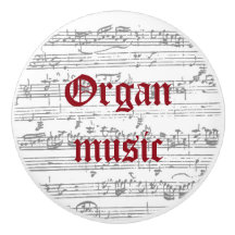 Organ music ceramic pull