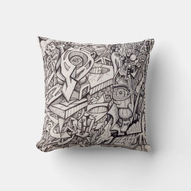 Organ of Worries  Throw Pillow (Front)