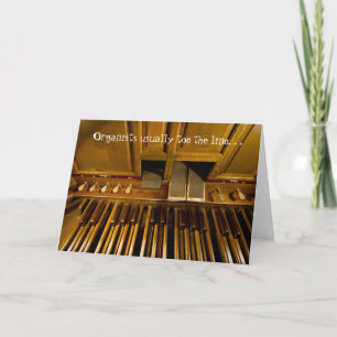 Organ pedals card