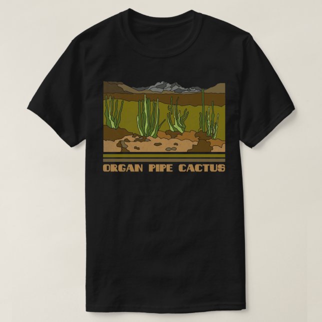 Organ Pipe Cactus National Monument Nature Lover V T-Shirt (Design Front)