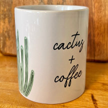 Organ Pipe Cactus Plus Coffee Watercolor Mug