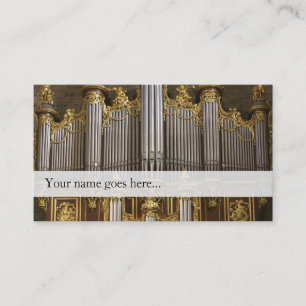 Organ pipes business card - Montpellier