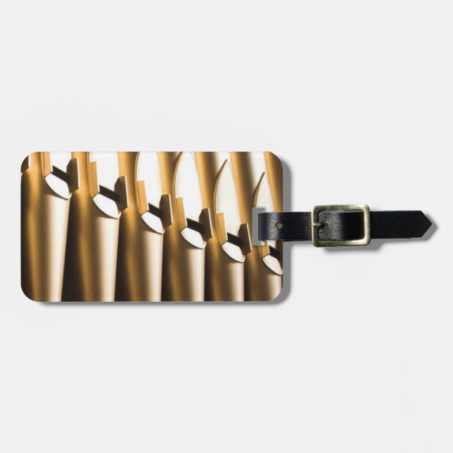 Organ pipes luggage tag (Front Horizontal)