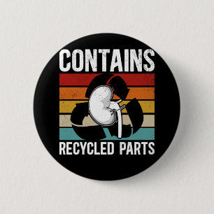 Organ Recipient Cute Kidney Transplant 2 Inch Round Button