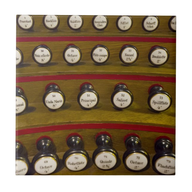 Organ stops tile or trivet (Front)