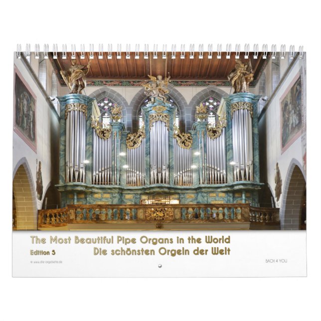 Organ Wall Calendar – Music Calendar  (Cover)