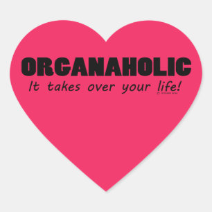 Organaholic Life Heart Sticker