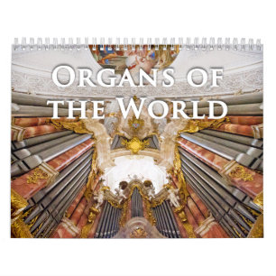 Organes du calendrier d'organe de tuyau du monde