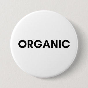 organic 3 inch round button