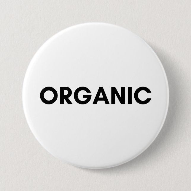 organic 3 inch round button (Front)
