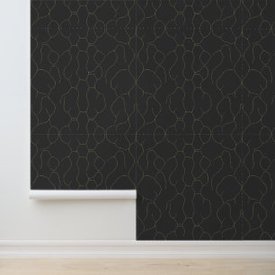Organic Abstract Lines on Dark Background Wallpaper