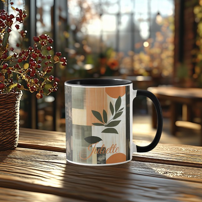 Organic Abstract Mug - Personalized Earthy Botanic (Creator Uploaded)