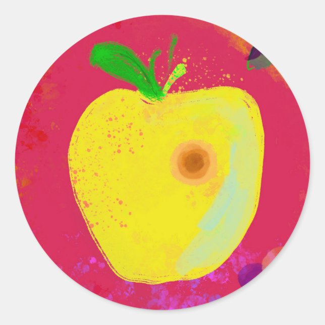 Organic apple sticker (Front)
