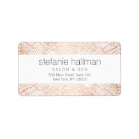 Organic Beauty Rose Gold Tree Rings Pattern