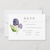 Organic Blackberry Duo Watercolor RSVP
