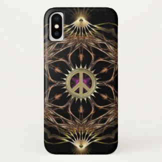 Organic Bohemian Peace Flower iPhone X Case