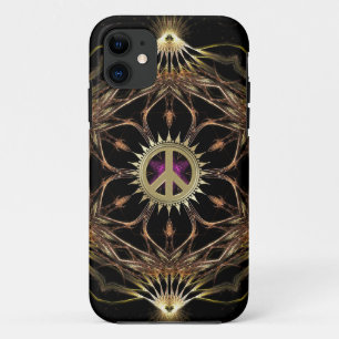 Organic Bohemian Peace Flower iPhone 11 Case