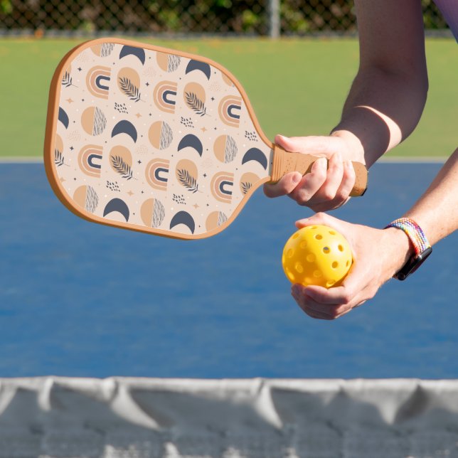 Organic Boho Pattern Pickleball Paddle (Insitu)