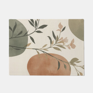 Organic Branch and Abstract Nature Design Doormat