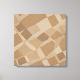 Organic Checkerboard – Modern Abstract  Canvas Print