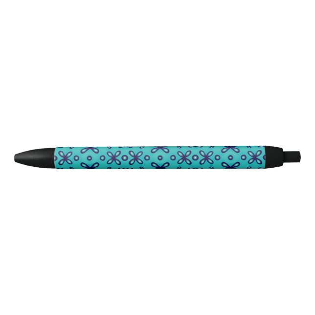 Organic Chemistry Atomic Orbitals Pattern Blue Ink Pen (Front)