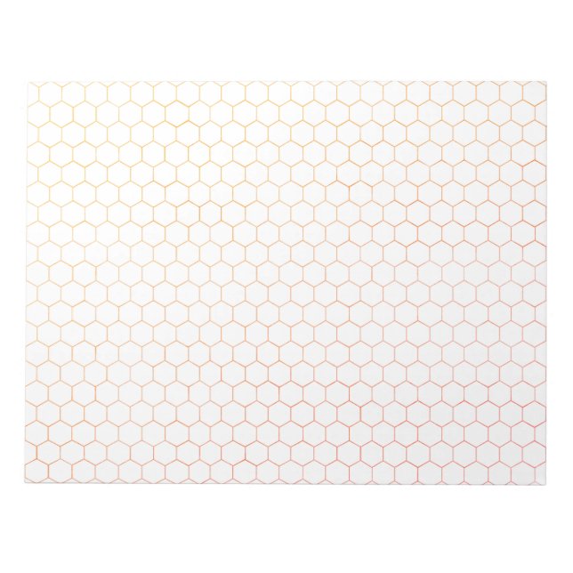Organic Chemistry Hexagonal Large  Graph Paper Not Notepad (Front)
