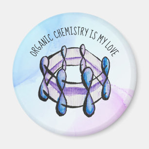 Organic Chemistry Love Molecule Student Teacher Magnet