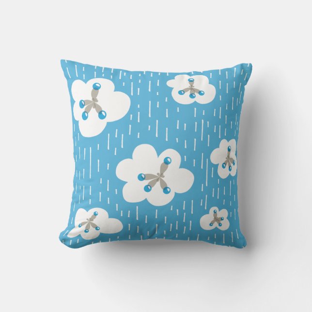 Organic Chemistry Teacher Geek Throw Pillow (Front)