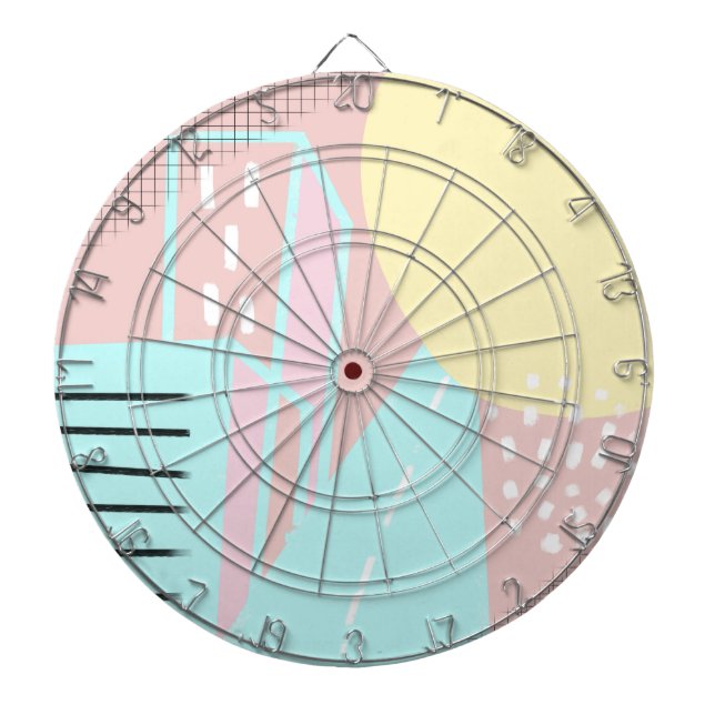 Organic City Street Art Pattern Dartboard (Front)