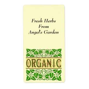 Organic Custom Avery Label