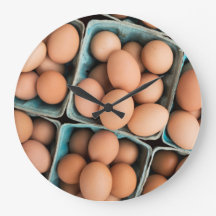 Organic eggs in crates