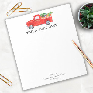 Organic Farm Truck Veggies Chicken Farmers Market  Notepad