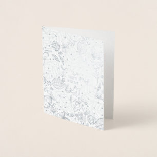 Organic Florals Foil Greeting Foil Card