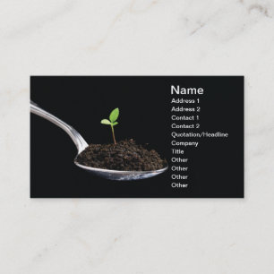 Organic food business card