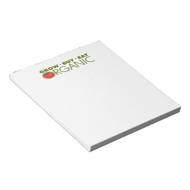 Organic Food Notepad (Angled)