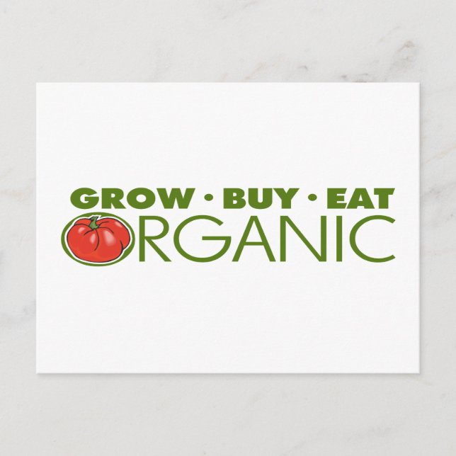 Organic Food Postcard (Front)