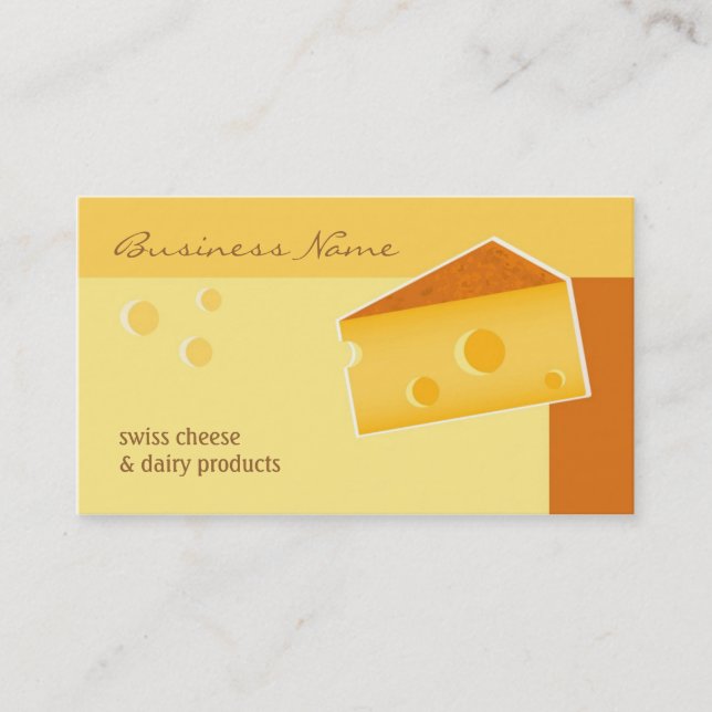 Organic Food Store Business Card (Front)