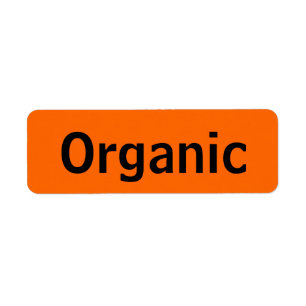 Organic Food Tags Orange