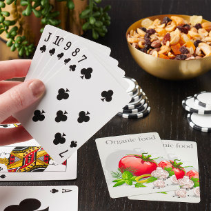 Organic Food Vegetables Playing Cards