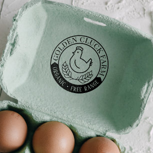 Organic Free-Range Egg Buisness Self-inking Stamp