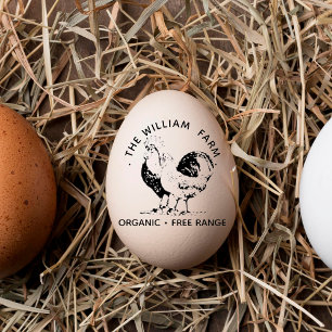 Organic Fresh Eggs Family Farm Vintage Rustic Rubber Stamp