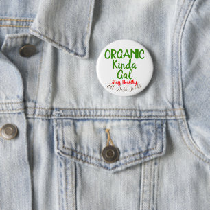Organic Fresh Foods Round Button Pins