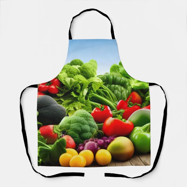 Organic Fruit and Veg Cooking Apron (Front)