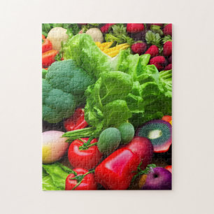 Organic Fruit and Vegetables Jigsaw Puzzle