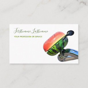 Organic fruit fresh food delivery melon bike bell business card