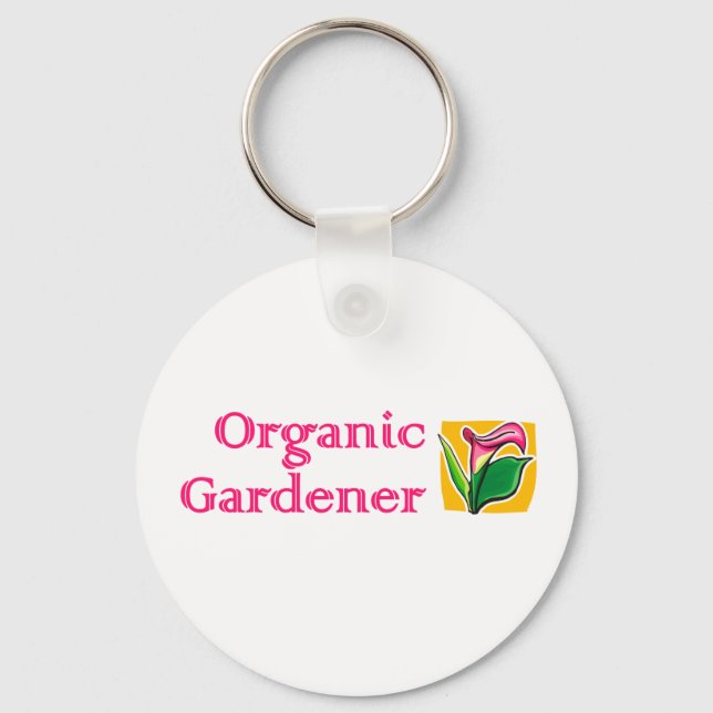 Organic Gardener - Calla Lilies Keychain (Front)