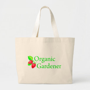 Organic Gardener - Strawberries Large Tote Bag
