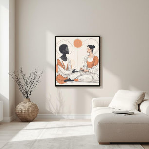 Organic Geometry – Modern Nature Fusion I Poster