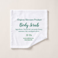 Organic green nature body scrub butter add name in