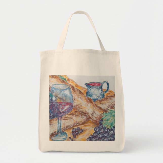 Organic Grocery Tote Bag (Front)
